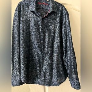 Navy abs black robert graham size L